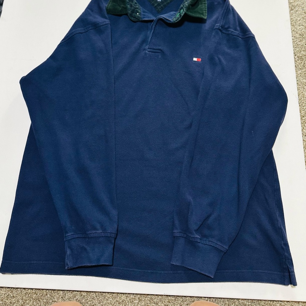 Tommy Hilfiger Men's Polo in Navy and Green